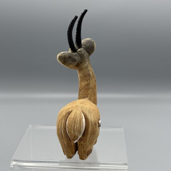 Vtg Artesania Rinconada Gazelle Figurine Springbok African Antelope 5" Wildlife - Picture 10 of 11